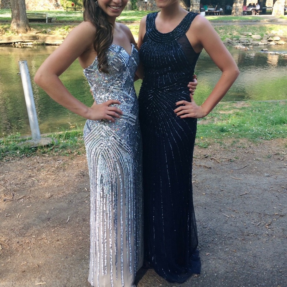 Blue Faviana prom dress